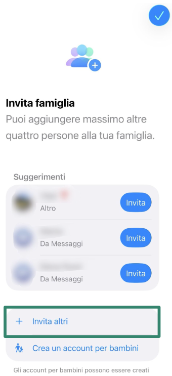 iOS screen showing Invite Others option.