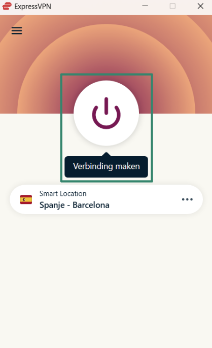 Connecting to ExpressVPN on Windows.