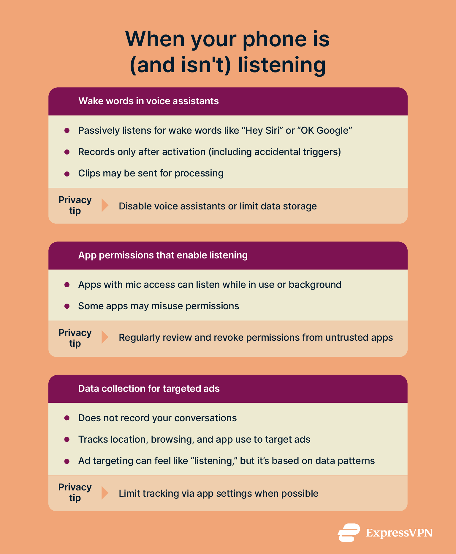 Ways your phone might be listening.