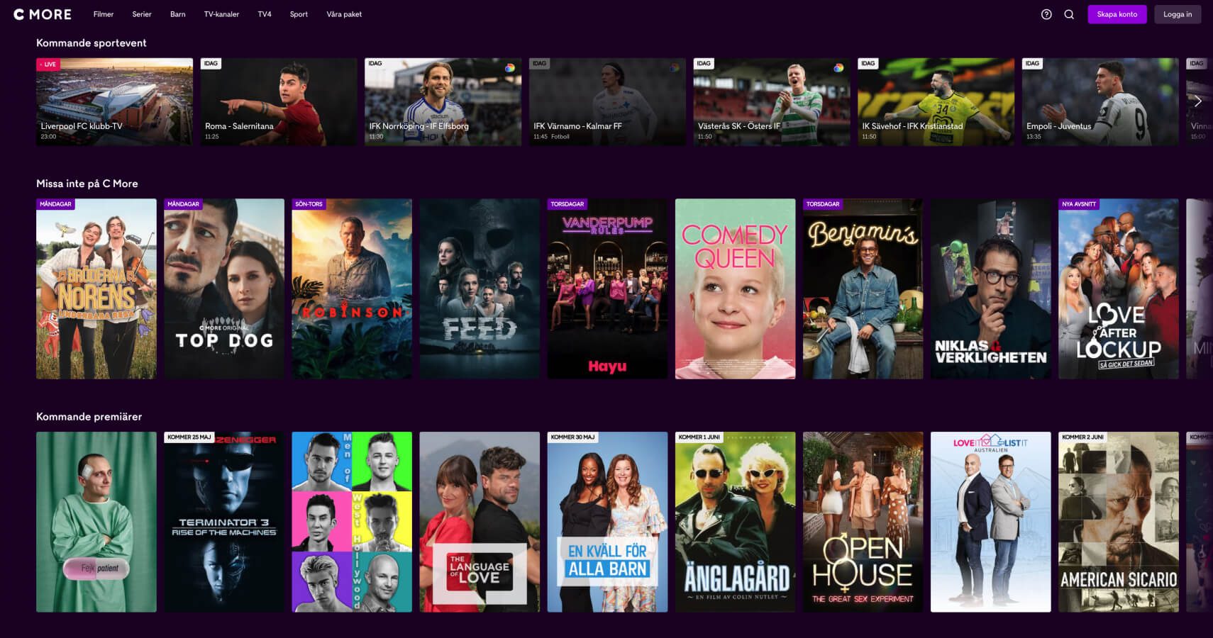 Se på C More med ett VPN