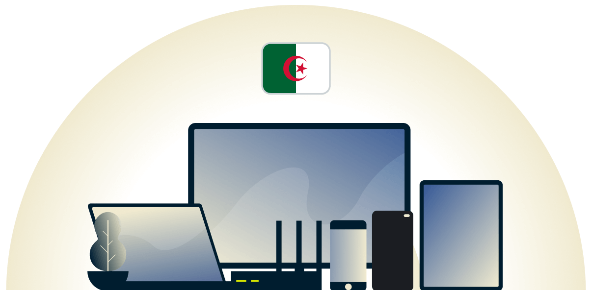 Una VPN per l'Algeria che protegge una varietà di dispositivi