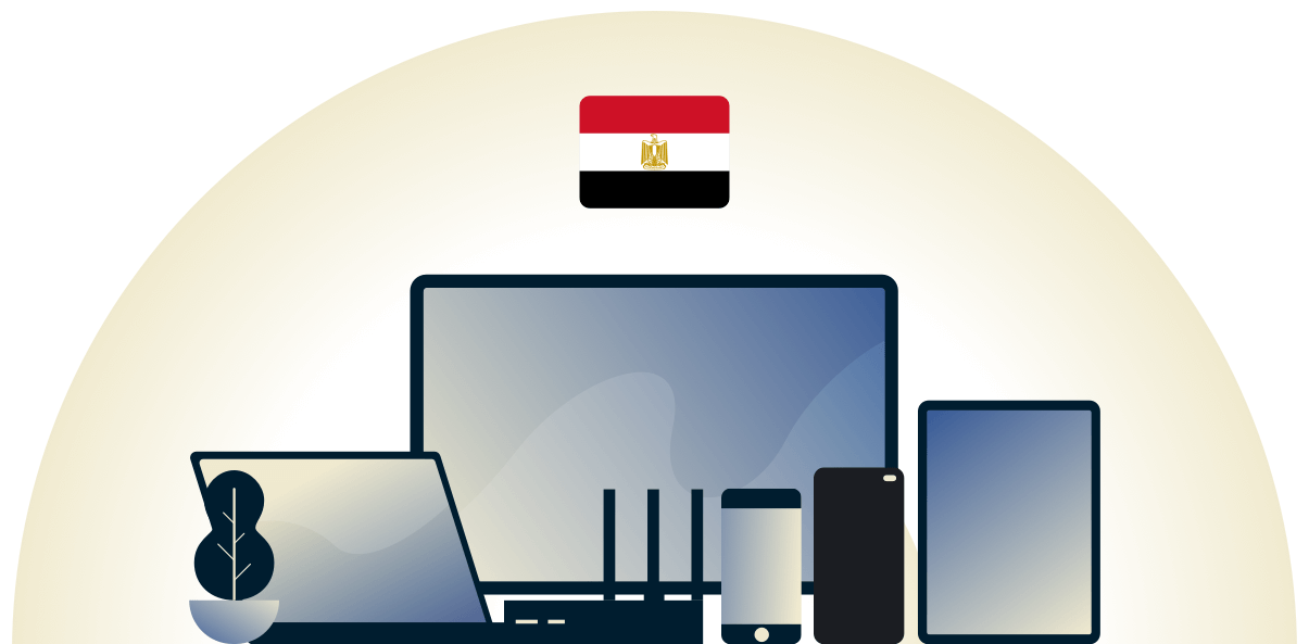 VPN til Egypten beskytter en række forskellige enheder.
