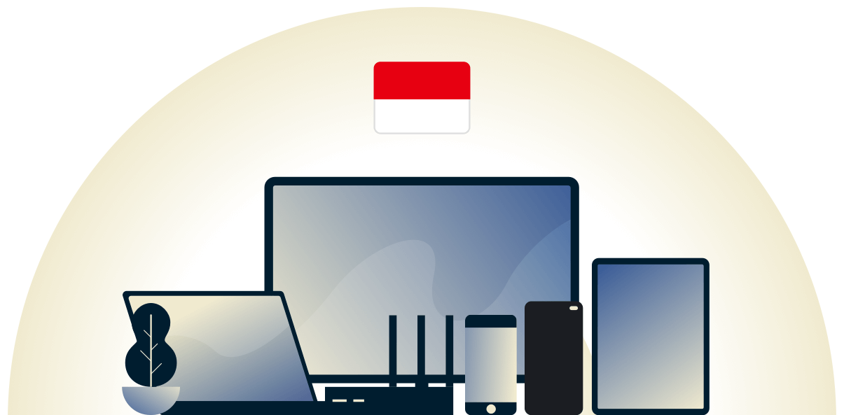 VPN Indonesia melindungi beragam perangkat.