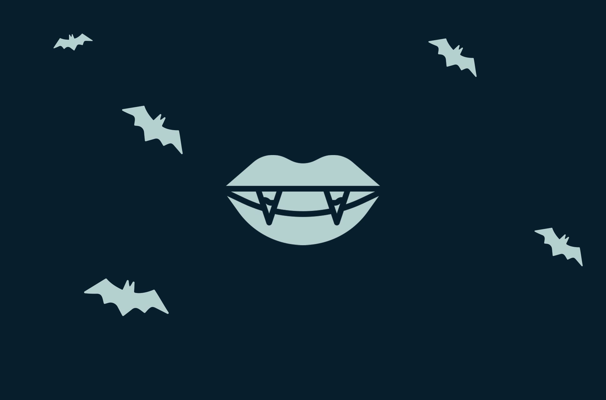 Vampire teeth.