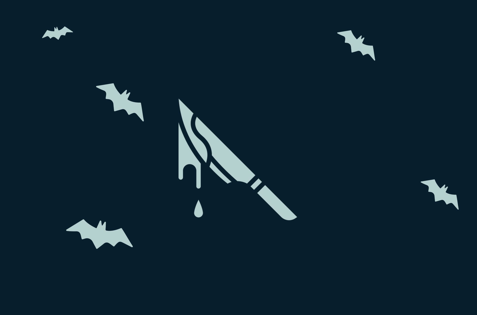 Bloody knife.
